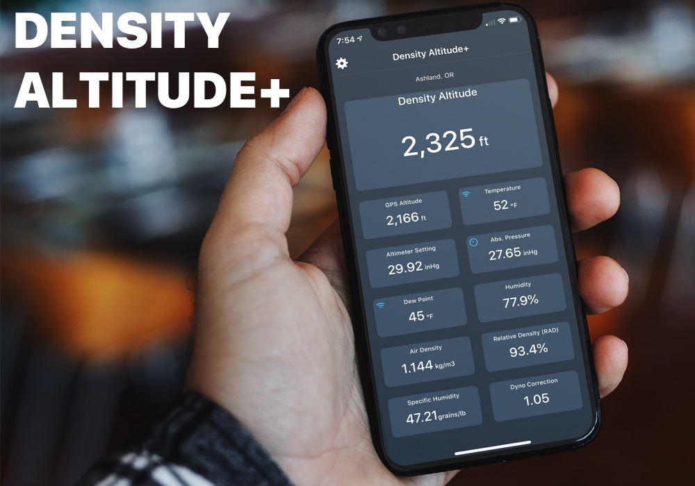 Density Altitude+ for iPhone and iPad. Instant Density Altitude Anywhere.