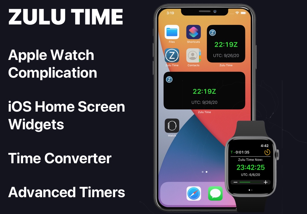 Zulu Time for Apple Watch, iPhone and iPad.